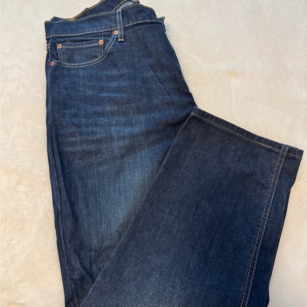 Levi's Dark Indigo Straight Jeans